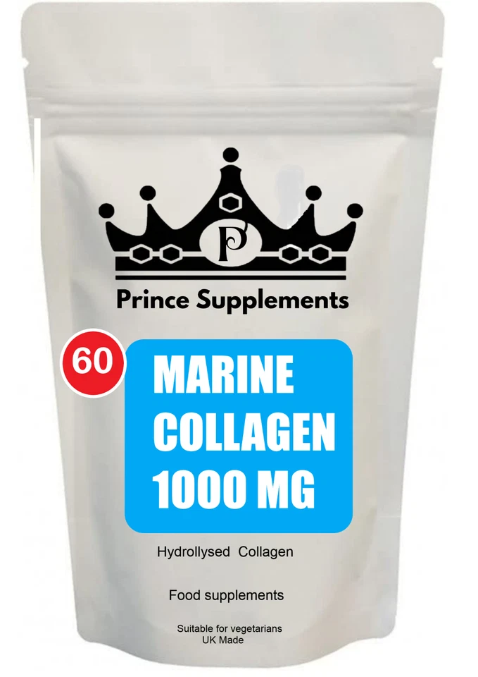 PRINCE SUPPLEMENTS COLLAGEN CAPSULES MARINE 1000 HYALURONIC ANTI AGEING TABLETS BUY 2 GET 1 FREE