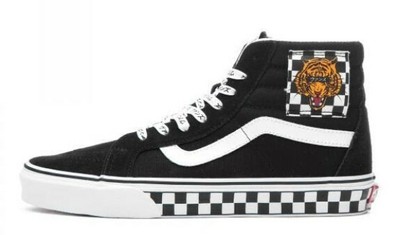 tiger checkered vans