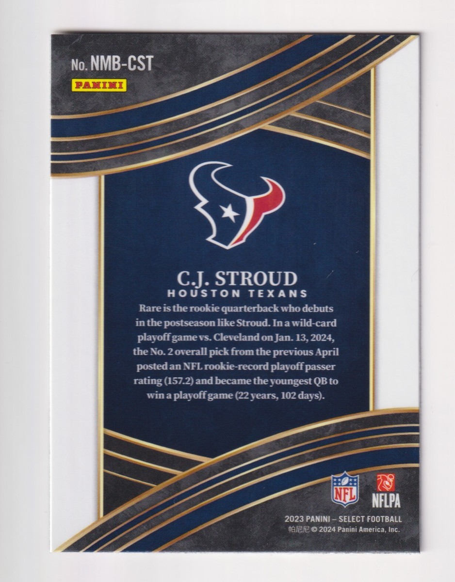 2023 Panini Select NUMBERS 7 #NMB-CST CJ STROUD RC Rookie