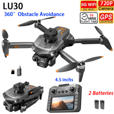 LU30 Drone Screen GPS FPV 720P HD Dual Camera Obstacle