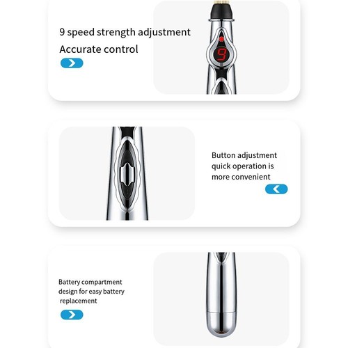 Electronic Pulse Analgesia Pen Body Pain Relief Acupuncture Point Massage Pen UK - Picture 7 of 15