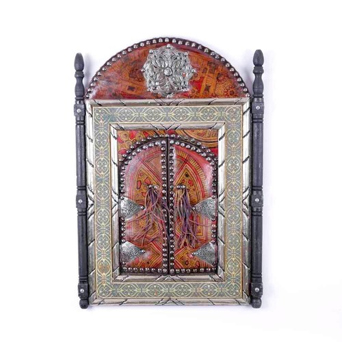 Moroccan Mirror, Rustic Window Mirror, Handmade, Mirror Art, Mirror with leather - Picture 2 of 6