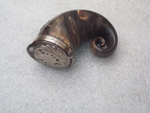 Antique Horn & Silver Scottish Snuff Mull - Picture 13 of 18