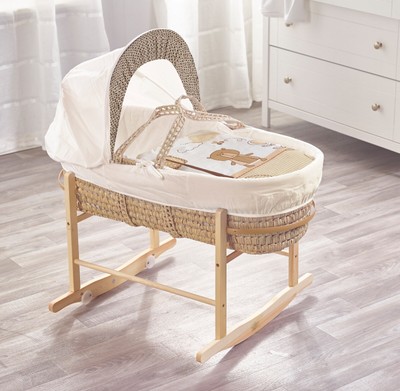 cream moses basket and stand