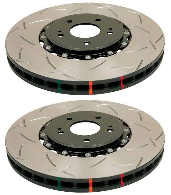 DBA FRONT 2PIECE SLOTTED BRAKE ROTORS 5000 FOR 20042017 SUBARU