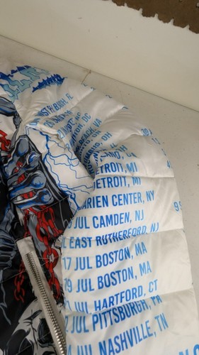 Rockstar Original Spring 2021 Tour Full Zip Puffer Jacket Coat White Large - Bild 10 von 23