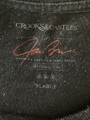 Camicia Crooks & Castles James marrone XL NERA camicia manica corta EXTRA LARGE - Foto 8 di 15