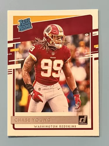2020 Panini Donruss Chase Young Rated Rookie #316 RC Washington