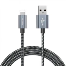 iPHONE iPAD iPOD - BRAIDED 10FT LONG USB CABLE SYNC WIRE FAST CHARGER POWER CORD