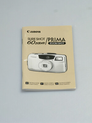 Canon Bedienungsanleitung Anleitung für Prima Zoom Shot in Eng./Franz./Span.