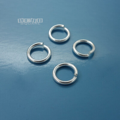 4PC Solid Sterling Silver 10mm 15 Gauge 1.5mm HD Open Jump Ring Connector #33104
