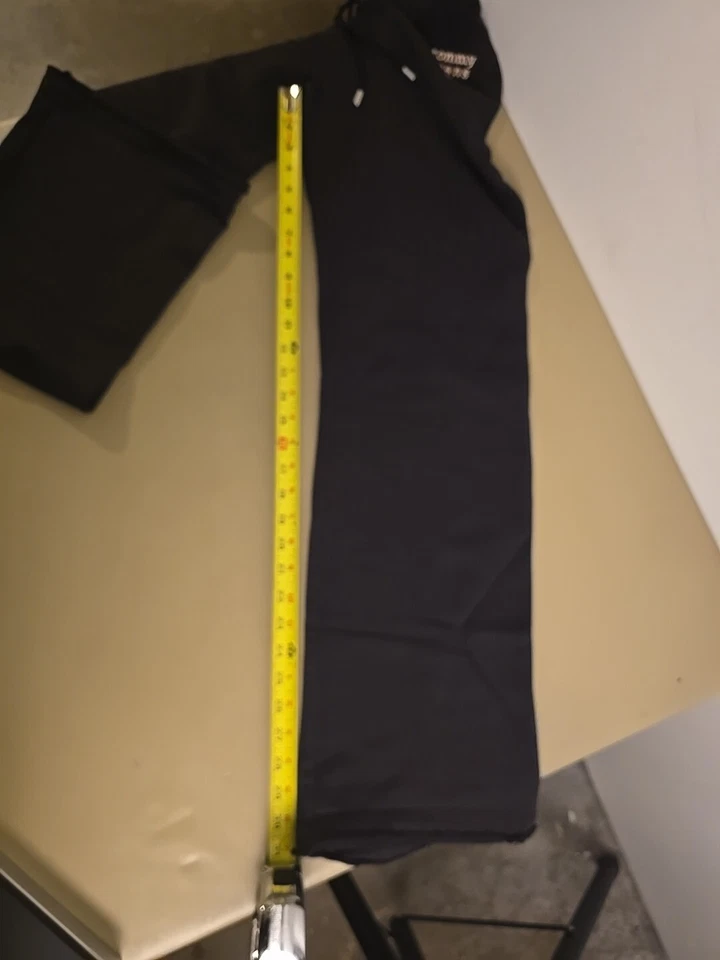 De colección Años 80 Tommy Hilfiger Mujer Ultra Suave Ropa de Salón Negro Medio Cintura Elástica Foto 4 de 4