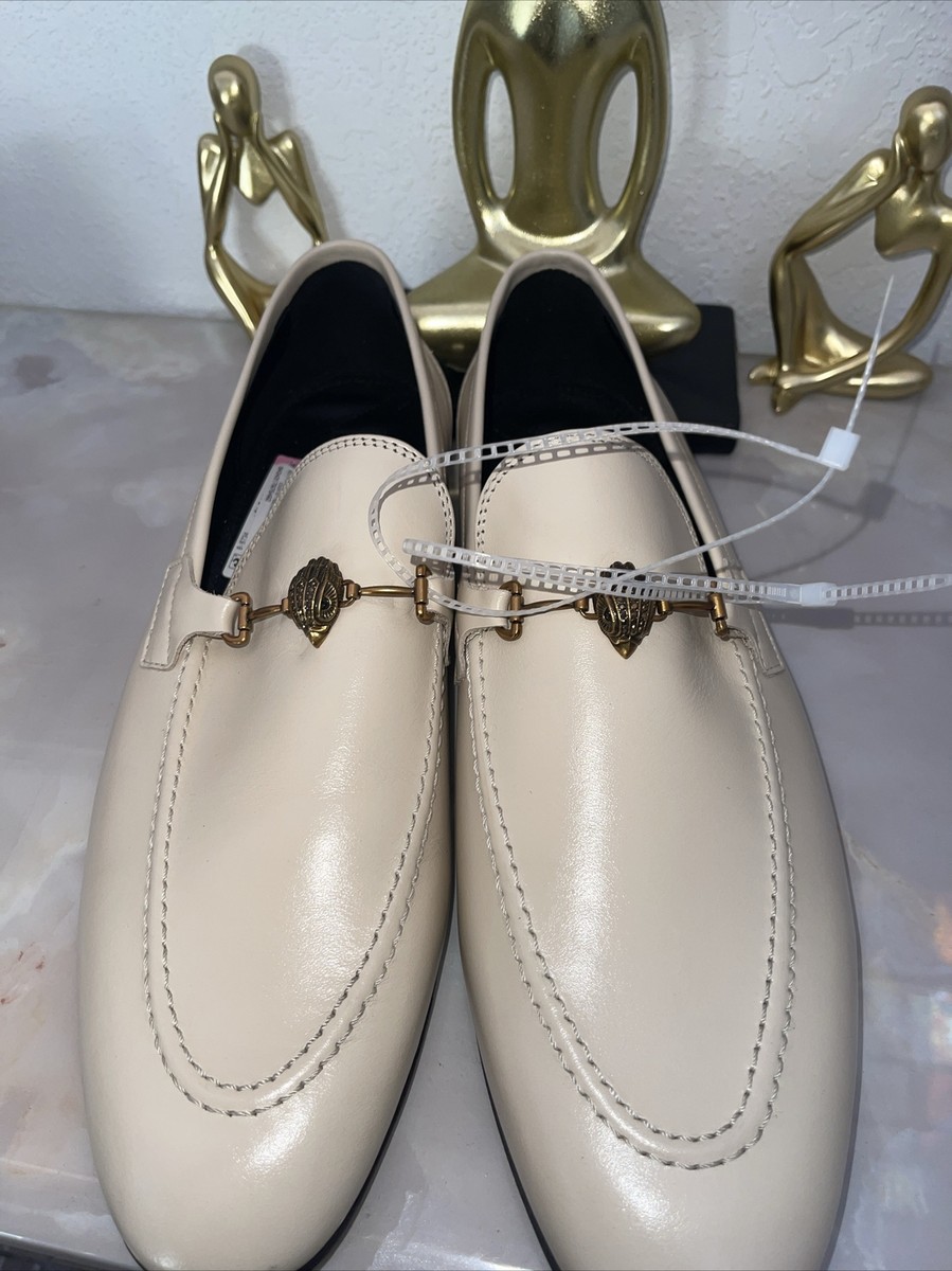 Kurt Geiger London Ali Loafers Cream Leather Embellished  display picture 3