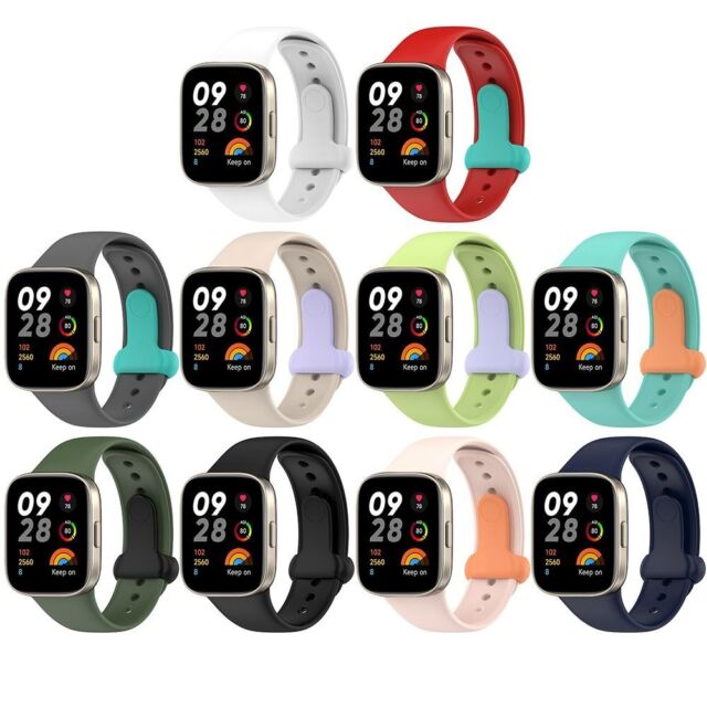 Double Color Bracelet Replacement Watchband Silicone Strap For Redmi Watch 3