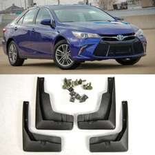 4 Pc Front & Rear Fender Splash Guard Mud Flap For 15-17 Toyota Camry All Model
