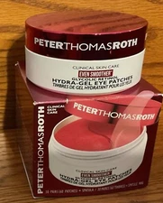 Peter Thomas Roth Even Smoother Glycolic Retinol Hydra-Gel Eye Patches 60 Ct NIB