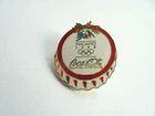 Vintage 1998 Nagano Winter Olympics Coca Cola Enamel Bottle Cap Pin