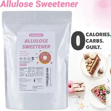 Luckycare 2 LBS Allulose Sweetener - 100% Pure 0 Calorie Natural Keto Sweetener