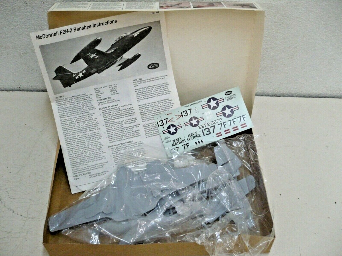 1/48 TESTORS F2H-2 BANSHEE MODEL KIT 522 | eBay 1/48 TESTORS F2H-2 BANSHEE MODEL KIT 522 | eBay