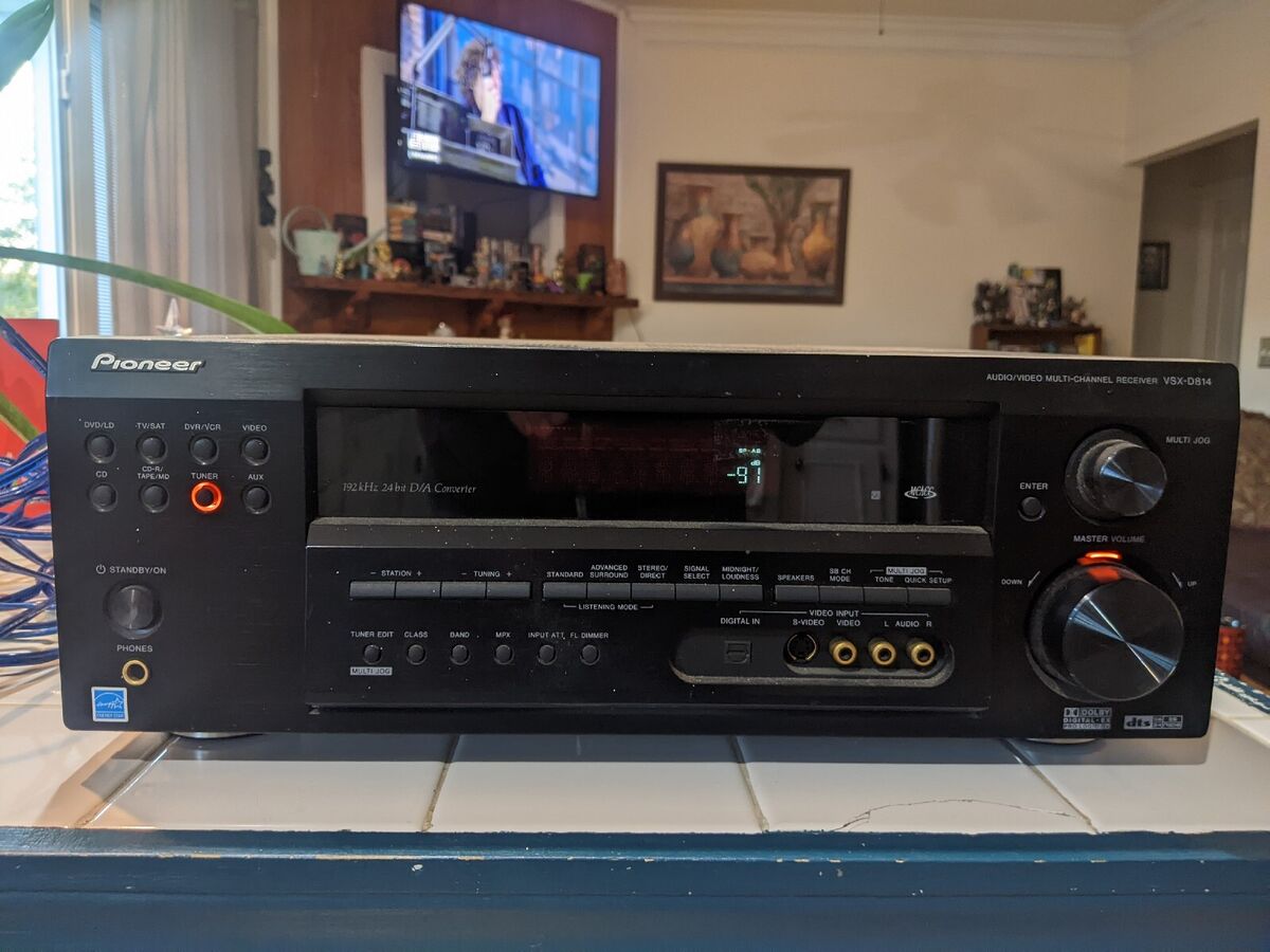 Pioneer VSX D814K 6.1 Channel 600 Watt Receiver Wires Pioneer VSX D814K 6.1 Channel 600 Watt Receiver Wires