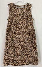 Women Gap Sleeveless Dress Size 2 Animal Print Fully lined