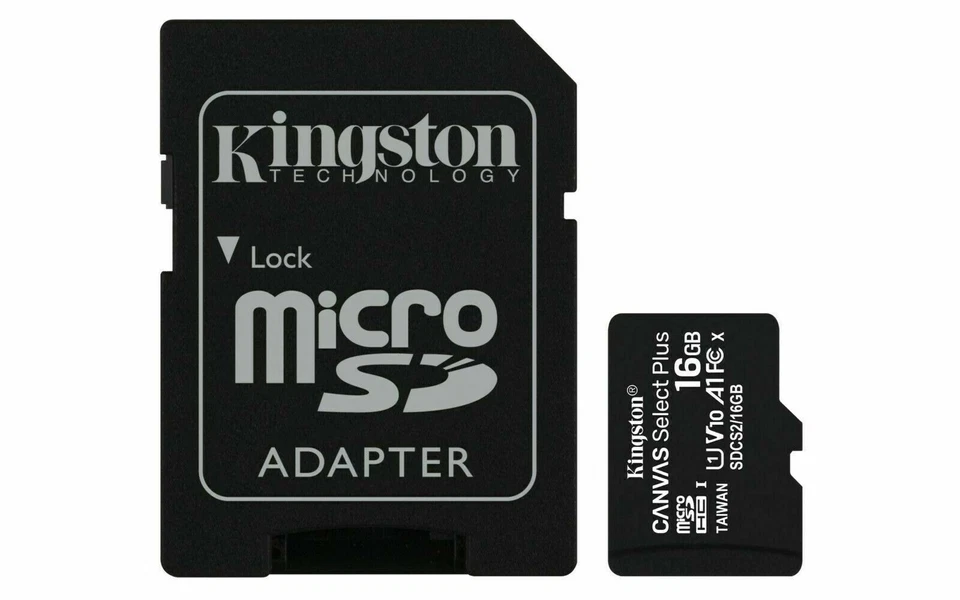 Kingston Micro SD Card 16,32,64GBClass 10 SDHC SDXC Phone Memory & Adapter - Image 2 of 4