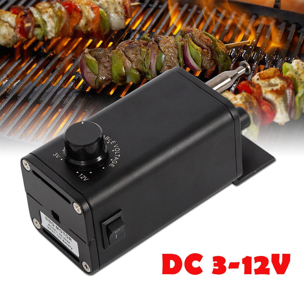 Portable BBQ Grill Motor Kit DC 12V Electric Roast Rotisserie
