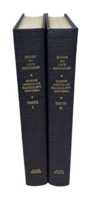Index To Life Histories Hardcover Book Harrison Morton Tietz Entomology 1972