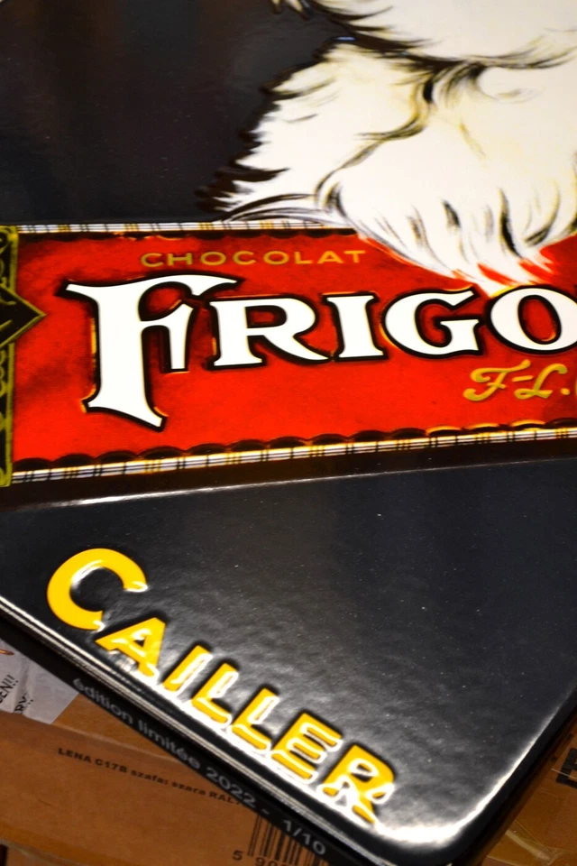 Plaque émaillée FRIGOR alimentaire chocolat enamel sign  ++  60*40 cm ++ - Photo 3/4