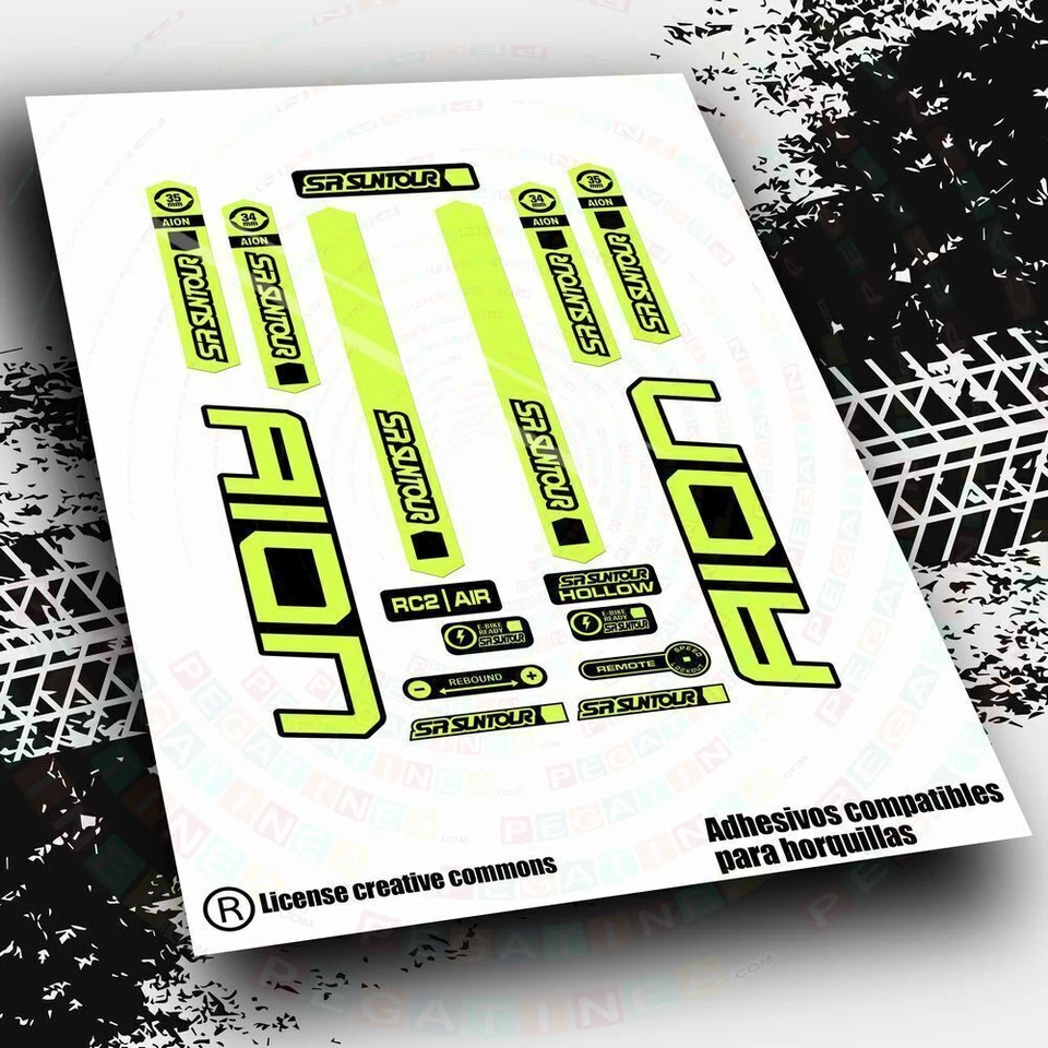 AUTOCOLLANT COMPATIBLE RWP-499 POUR AUTOCOLLANT FOURCHE SR SUNTOUR AION 34...