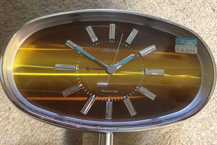 希少】SEIKO transistor oval clock 70s