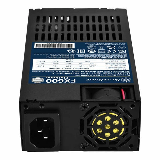 Silverstone SST-FX600-PT Cybenetics Platinum 600W Flex ATX power supply - Image 3 of 4