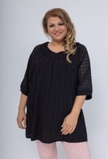 2w paris Tunika Shirt schwarz ca  48 50 52  (T4) NEU A-Linie  2wparis