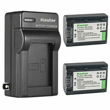 Kastar Battery Wall Charger for Genuine Sony NP-FV30 NP-FV50 OEM AC-VQH10 BC-TRV