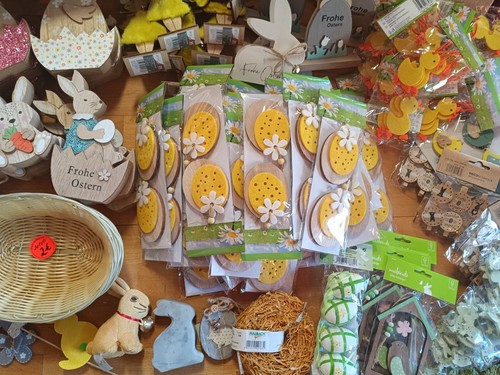 Osterdeko Frühling Holz Filz Ostern Küken Hasen Eier - jedes Teil 1€ NEU - Bild 5 von 12