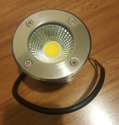 LED DECK LIGHT 10W UPLIGHT INGROUND GARDEN OUTDOOR IP67 12V DC WARM WHITE - Picture 3 of 4