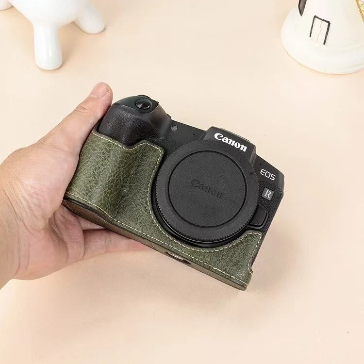 Bolsa de Cámara Estuche Rígido de Cuero para Canon EOS R7 Anti-caída y Resistencia al Desgaste Foto 3 de 4