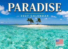 Paradise Calendar 2027 Nature Monthly Wall Calender 12 Month Tropical Beach