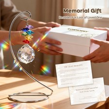 Colorful Crystal Sun Catcher - Elegant Vertical Light Decorative Prism