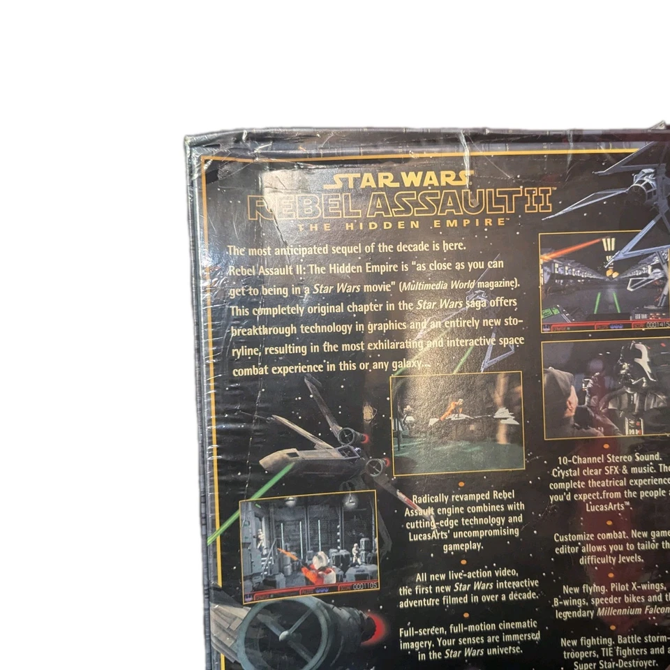Star Wars Rebel Assault II: The Hidden Empire (Mac, 1995) – Sealed, NF Resale - Image 4 of 4