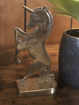 #ad Vintage Unicorn In Polished Brass. A Great Gift For Christmas. $12.00