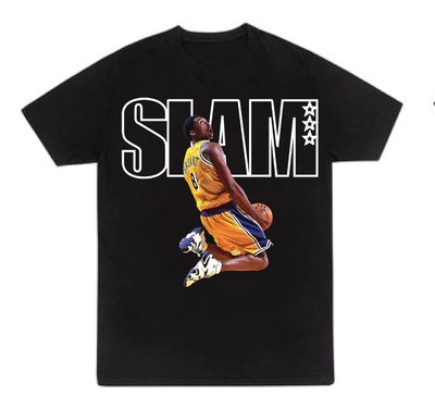 Kobe Bryant x SLAM Men's T-shirt Unisex Black Tee