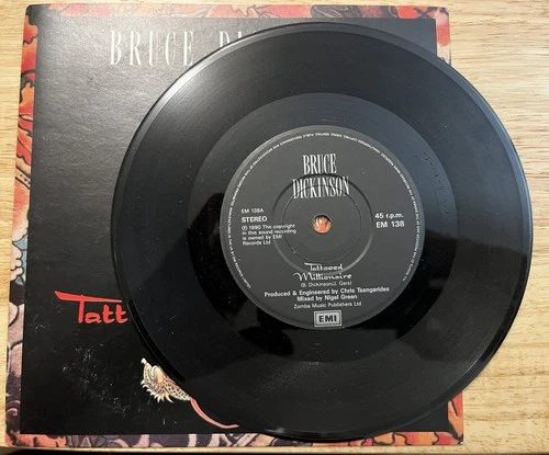 Bruce Dickinson (Iron Maiden)  TATTOOED MILLIONAIRE 1990 UK UNPLAYED