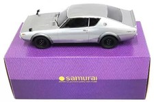 Kyosho Mini Car 1/12 Nissan Skyline 2000GT-R KPGC110 Silver Used Samarai Series
