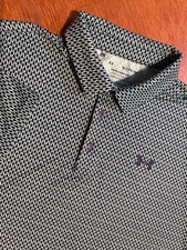 Under Armour Playoff Polo XL Green Tree Print Golf Performance Shirt