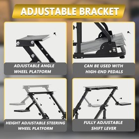 Marada Racing Steering Wheel Stand Adjustable Foldable Fit For LogitechG920 G923