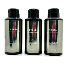 3-Pack Bath  Body Works STEEL Body Spray For Men