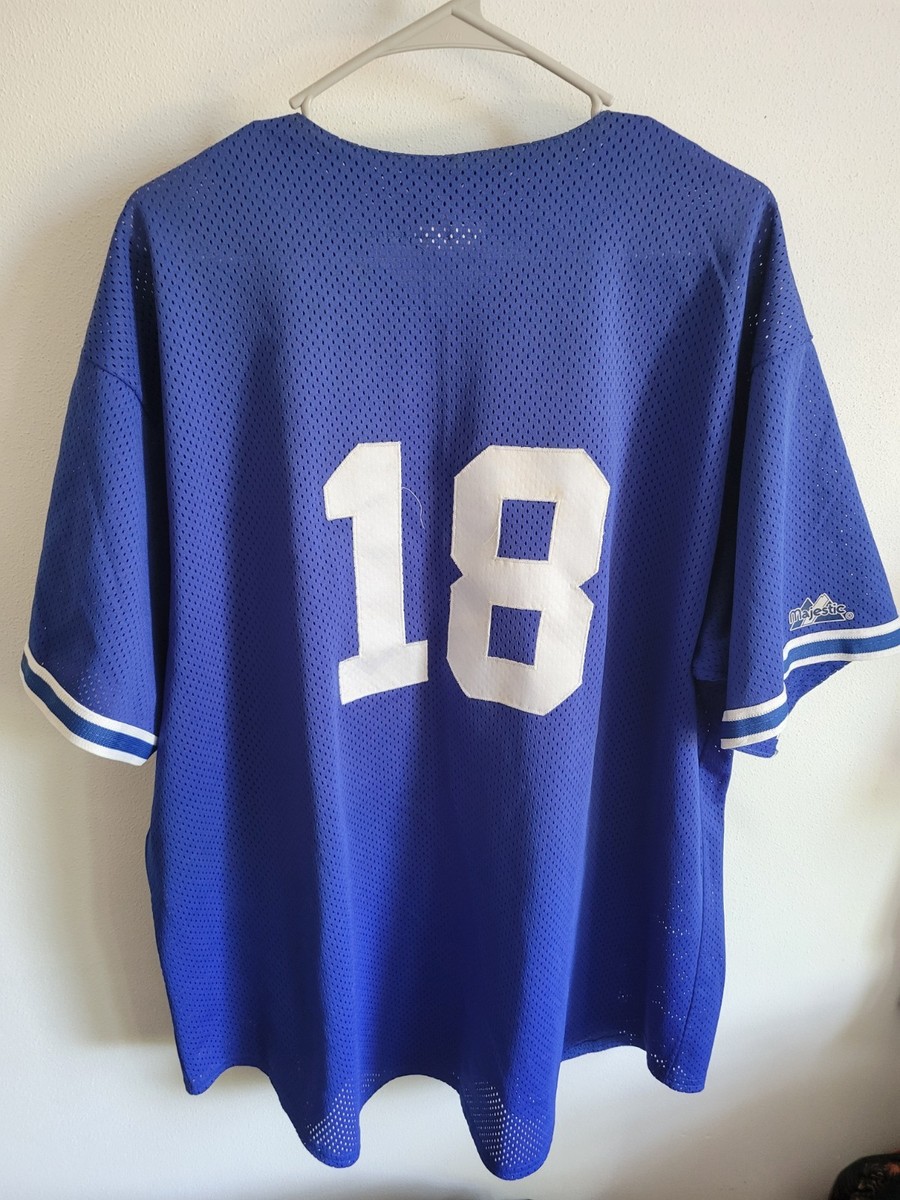 Vintage 90s Majestic Los Angeles Dodgers Blue Mesh Jersey