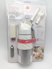 iSi North America Creative Whip for Whipped Cream, 1/2 Pint Stainless & Ivory