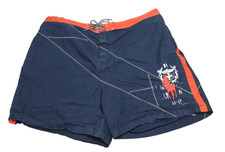 Ralph Lauren Polo Mens Size 3XB Big Navy Blue Swim Shorts Trunks Orange Big Pony